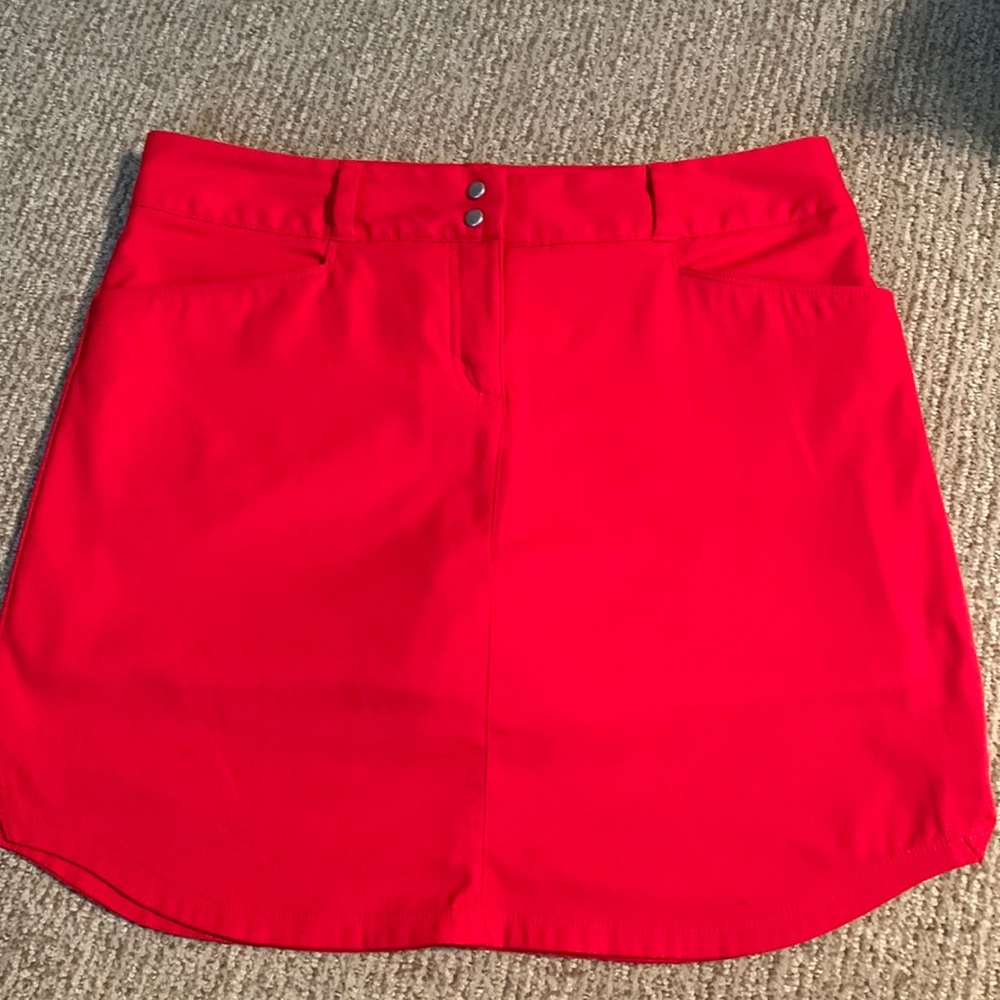 Adidas Red Women’s golf skort